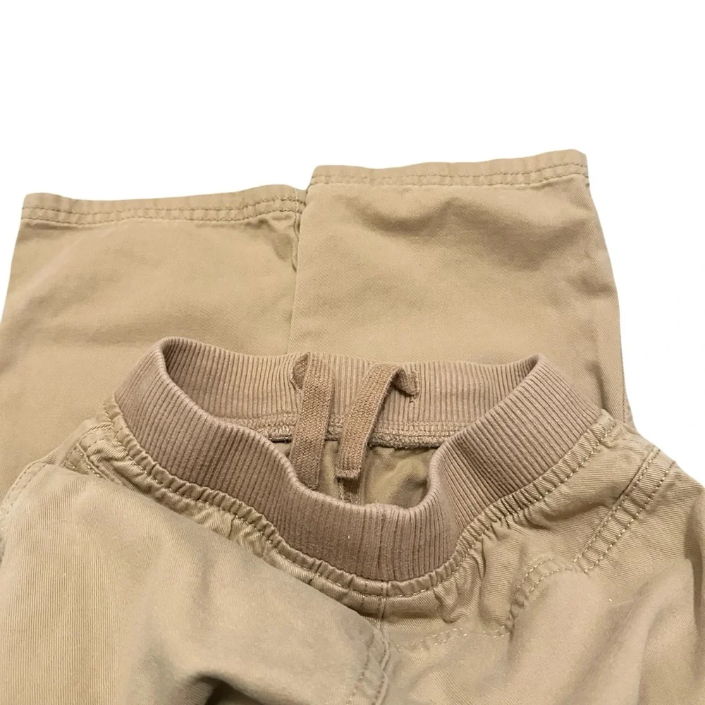 Children's Place 3T Boys Beige Tan Cargo relaxed elastic waist pants